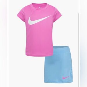 🩷NWT Nike Kids Dri-FIT T-Shirt & Skort Set🩷